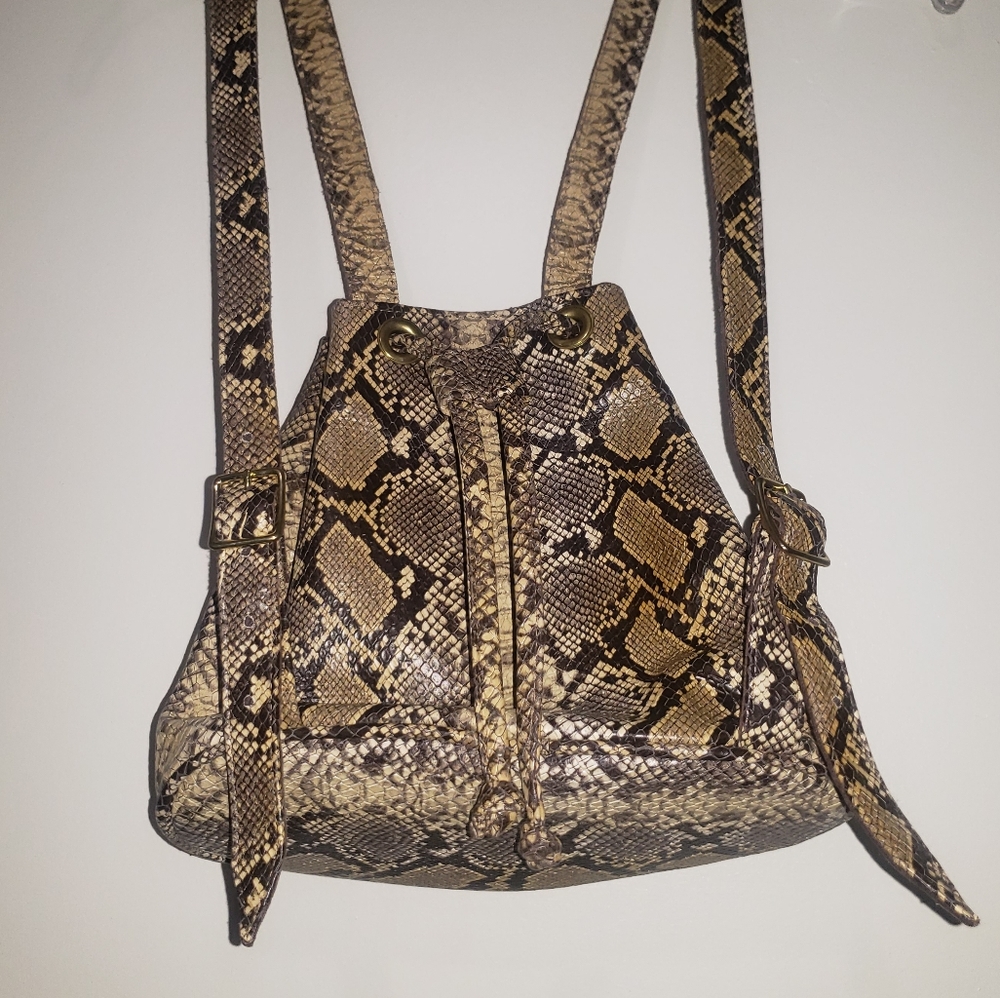 Camille Python Backpack Nwot - image 3